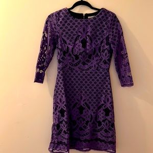 J. Taylor beautiful purple woven dress.